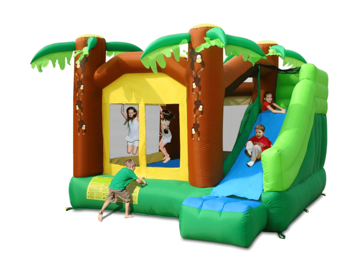 Skákací hrad - Džungle se skluzavkou